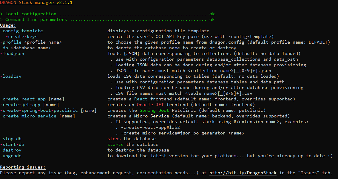 DRAGON Stack manager